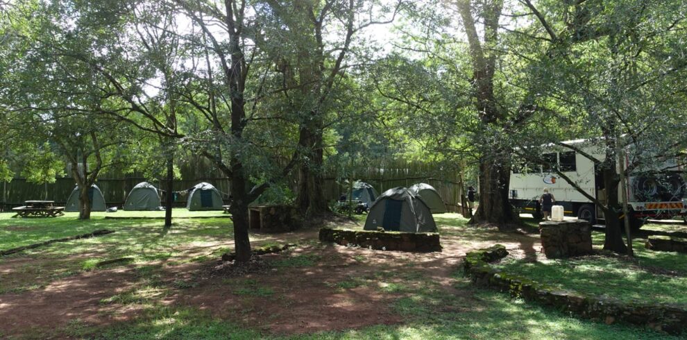 Camping sfeer eten camping